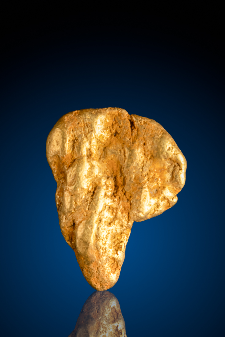 (image for) Wonderful Patina Natural Gold Nugget - American River, CA - 7.66 grams
